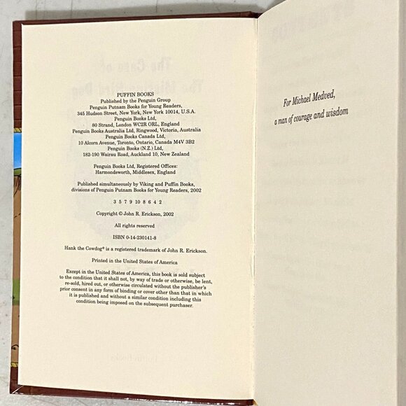 Hank the Cowdog The Case of the Missing Bird Dog 40 Hardcover John R Erickson - Picture 3 of 4